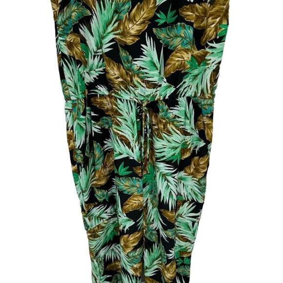 Ralph Lauren Womens Neila Jumpsuit Green tropical sleeveless size 14 new $198 - Picture 8 of 14
